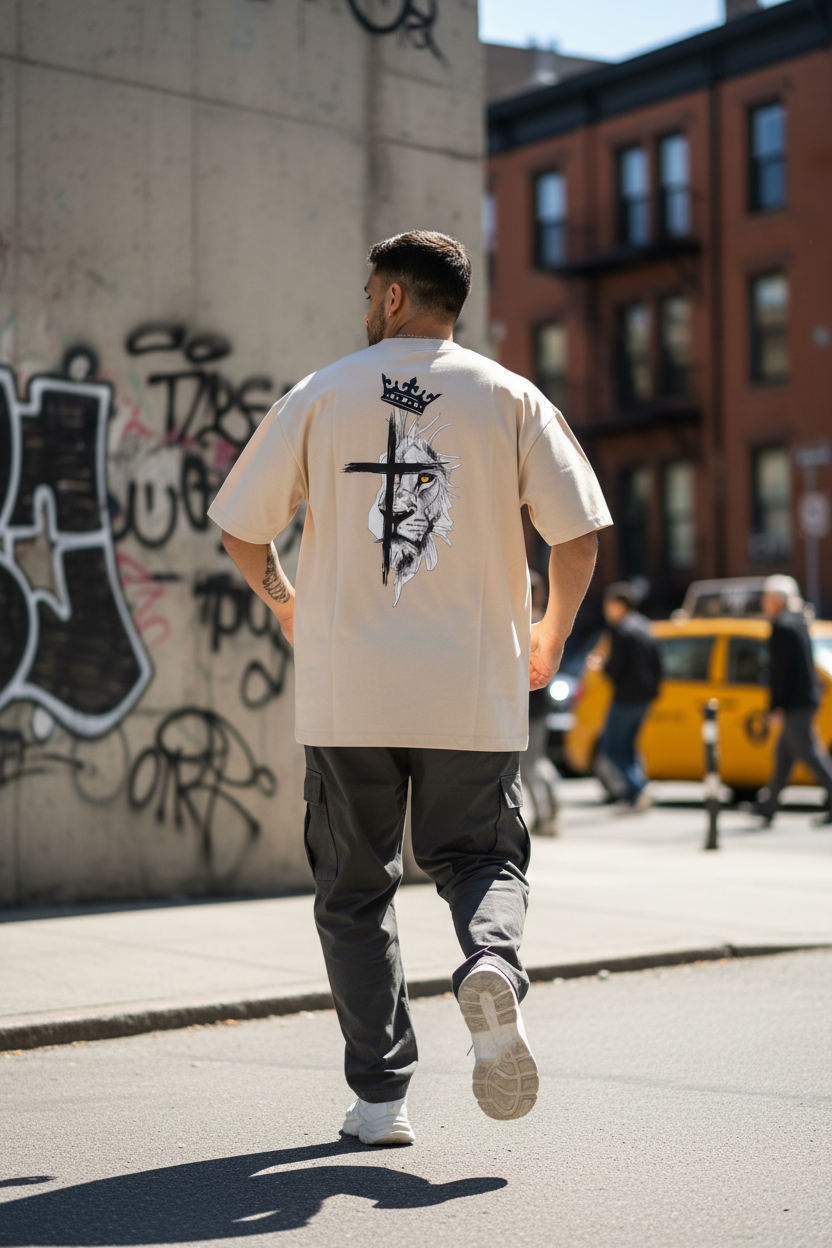 Remera Oversized Lion King