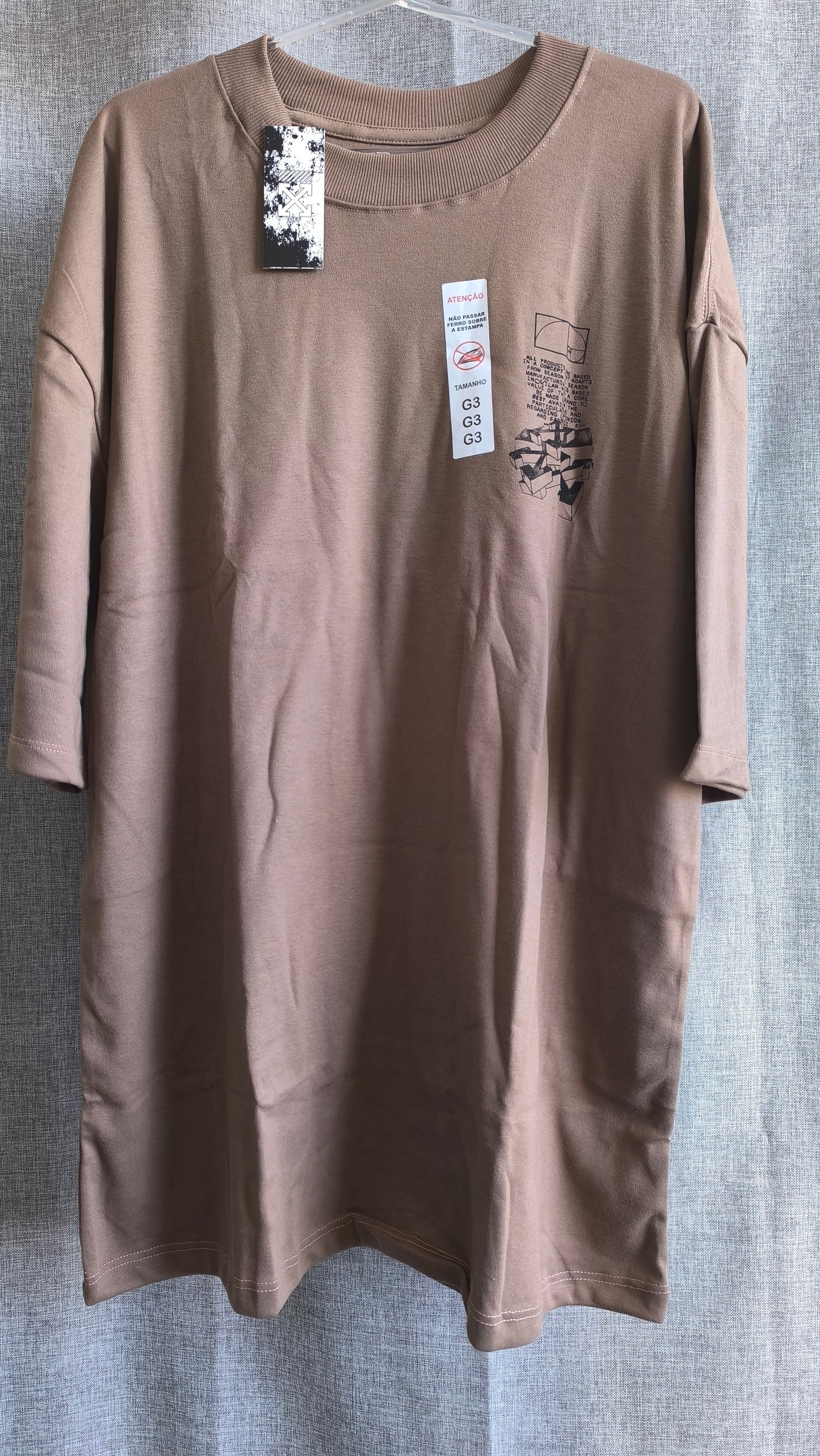 Remera Plus Size OW Dark Patch