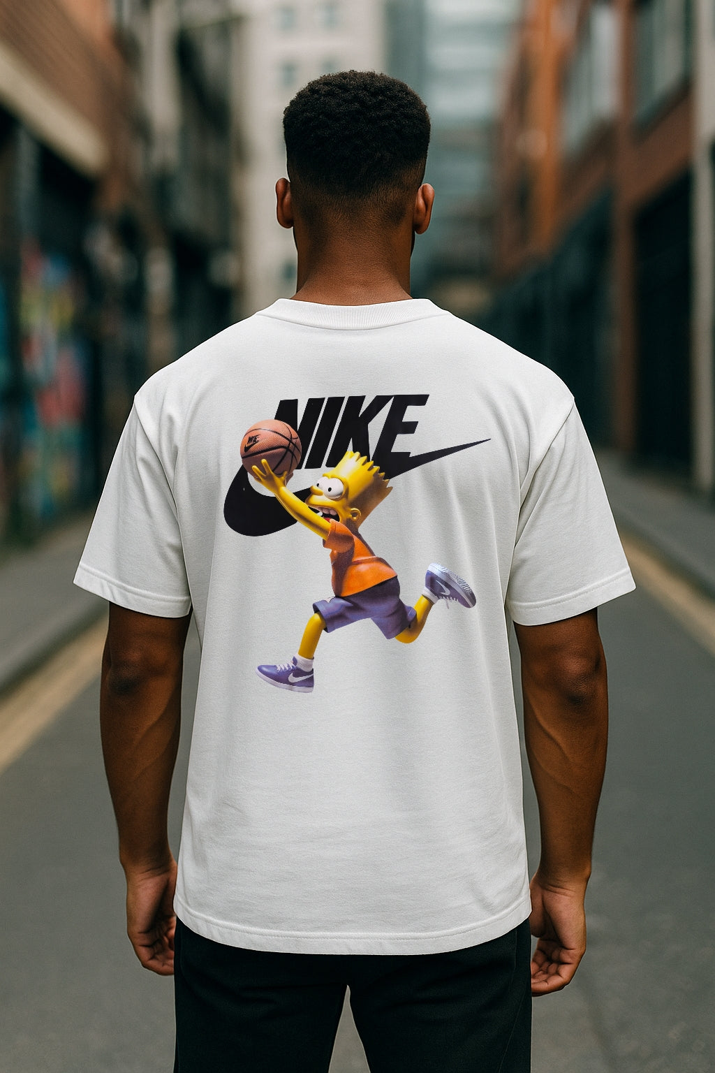 Remera Oversized NK Bart Attack