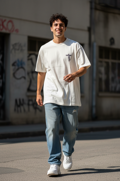 Remera Oversized Faith Over Fear