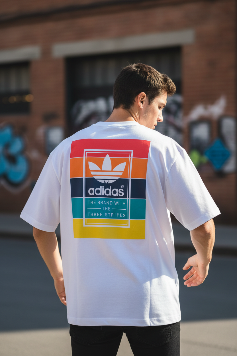 Remera Oversized ADI Raimbow