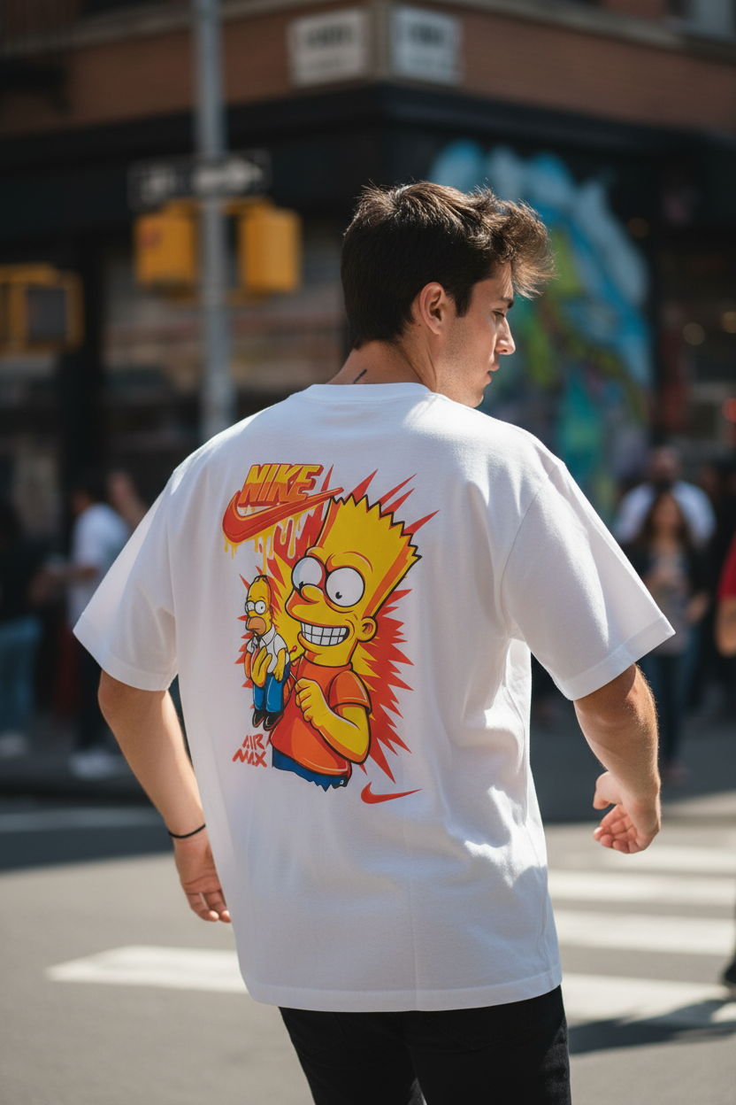 Remera Oversized NK Bart's Vudu