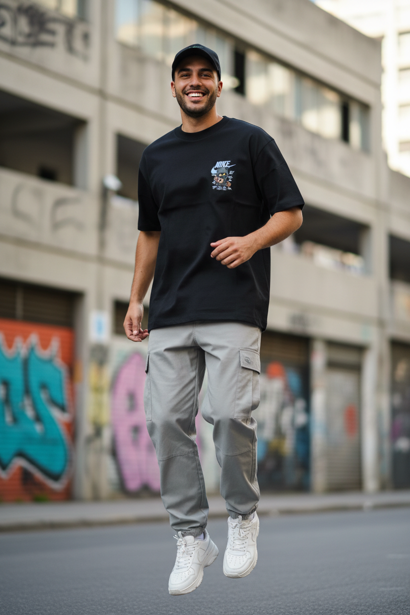 Remera Oversized NK Mystery Guy