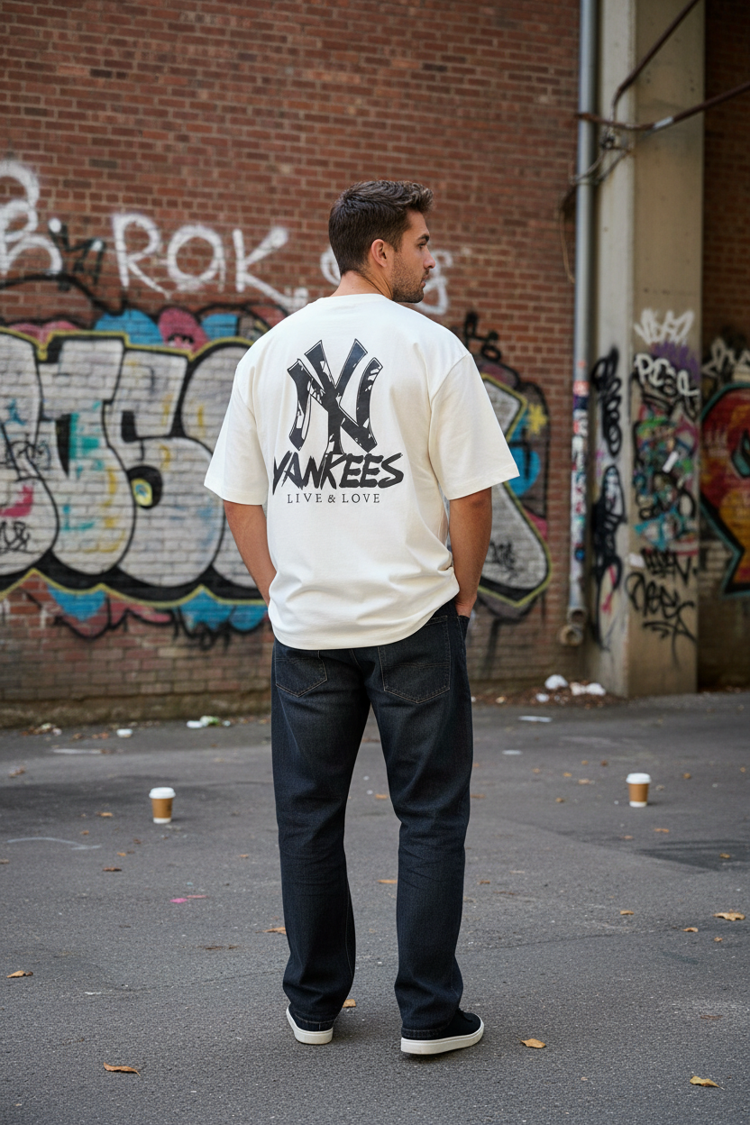 Remera Oversized NY Live & Love