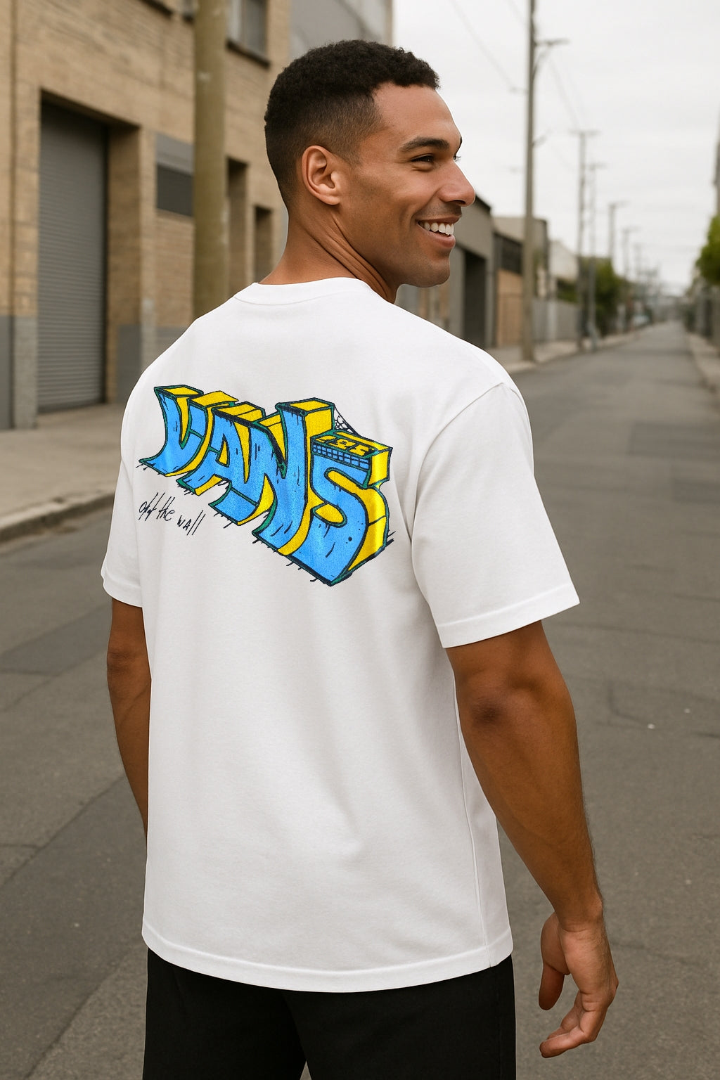 Remera Oversized VNS Wall Script