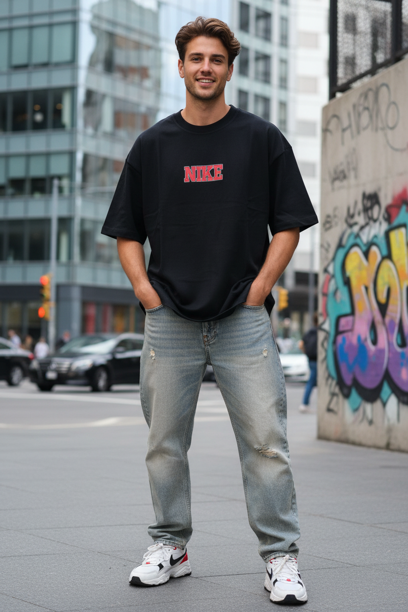 Remera Oversized NK Skateboarding