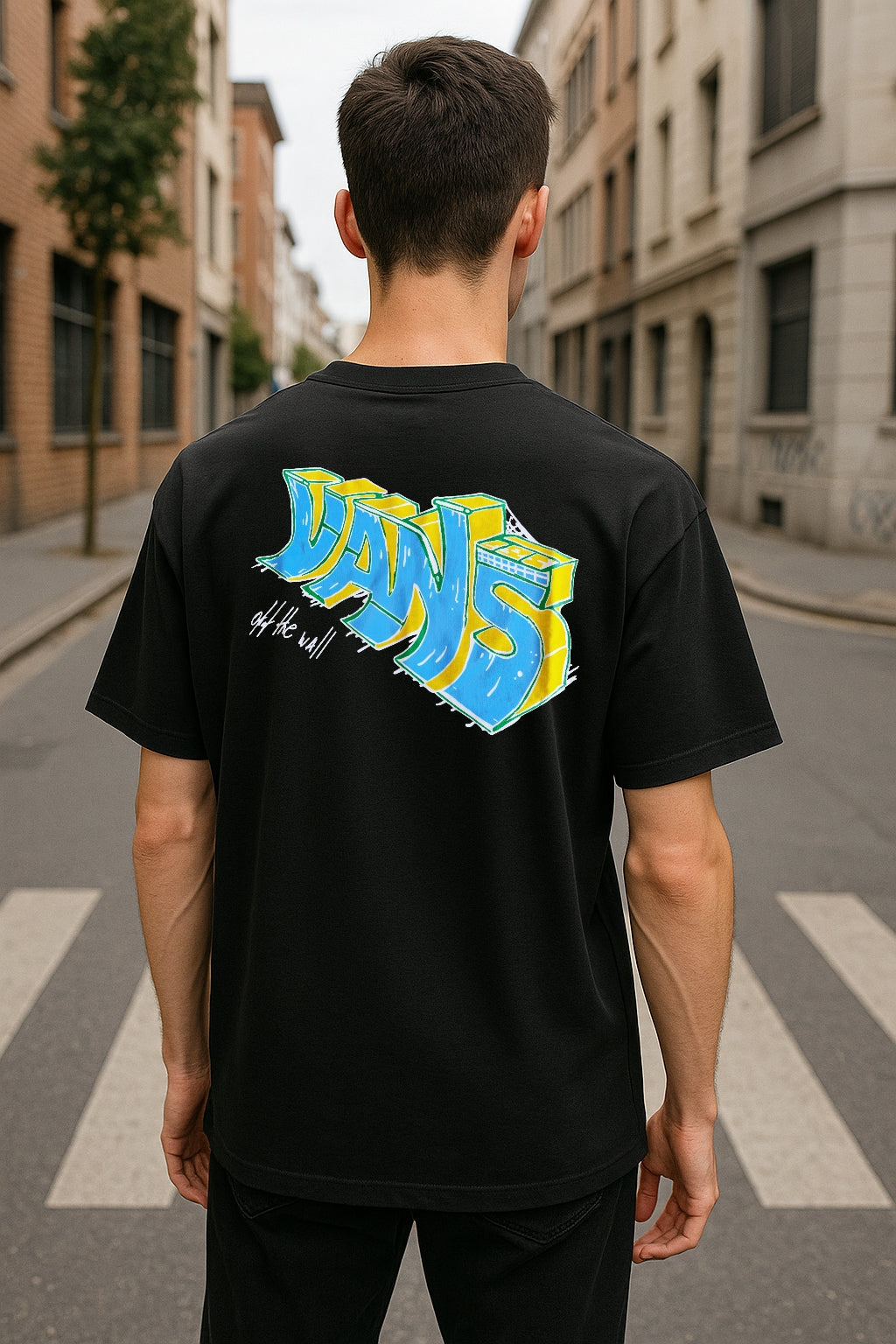 Remera Oversized VNS Wall Script