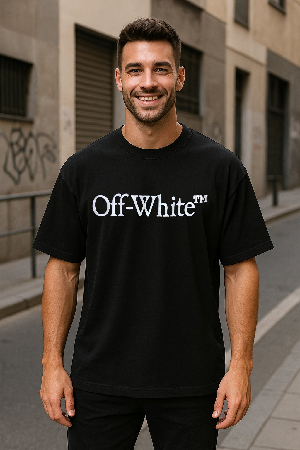 Remera Oversized OW Relieve Luxury Code