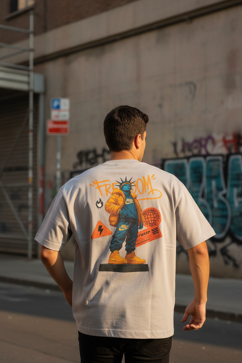 Remera Oversized NK Freedom