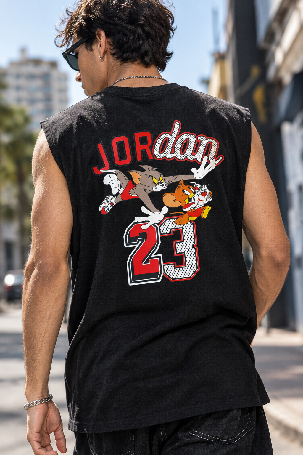 Musculosa Oversized JDN Tom & Jerry