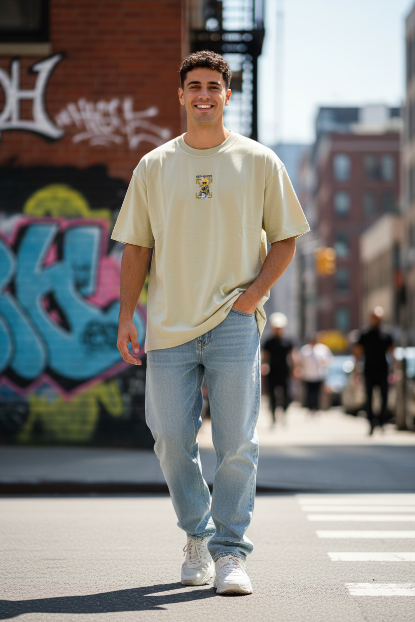 Remera Oversized OW Bart Style