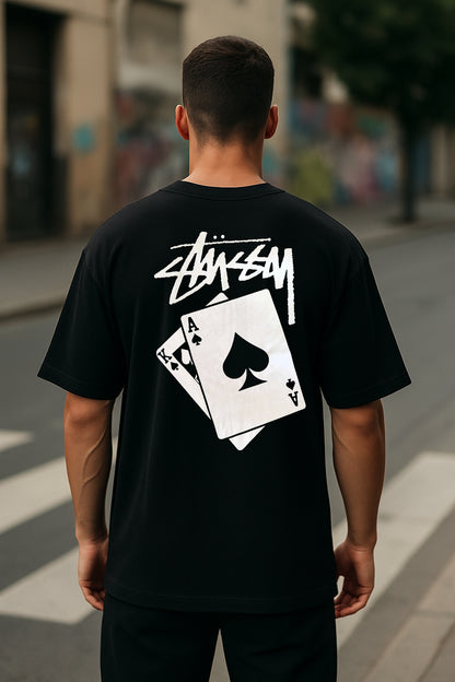 Remera Oversized STSSY 21 Blackjack
