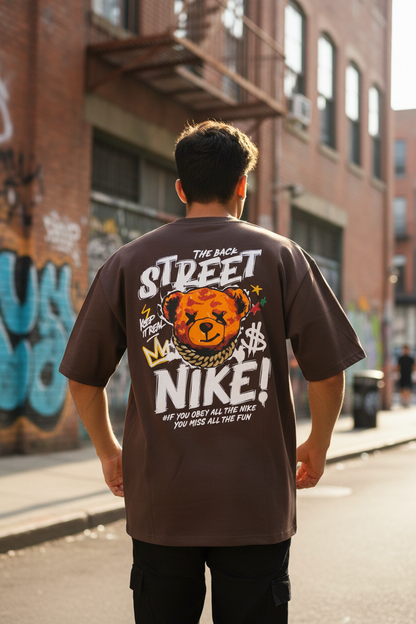 Remera Oversized NK Back Street