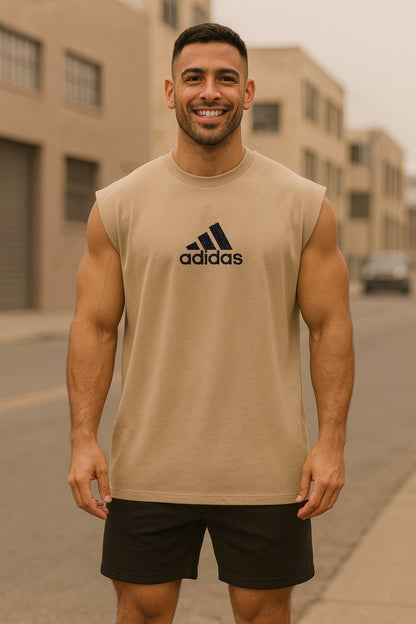 Musculosa Oversized ADI Streieifen Loop