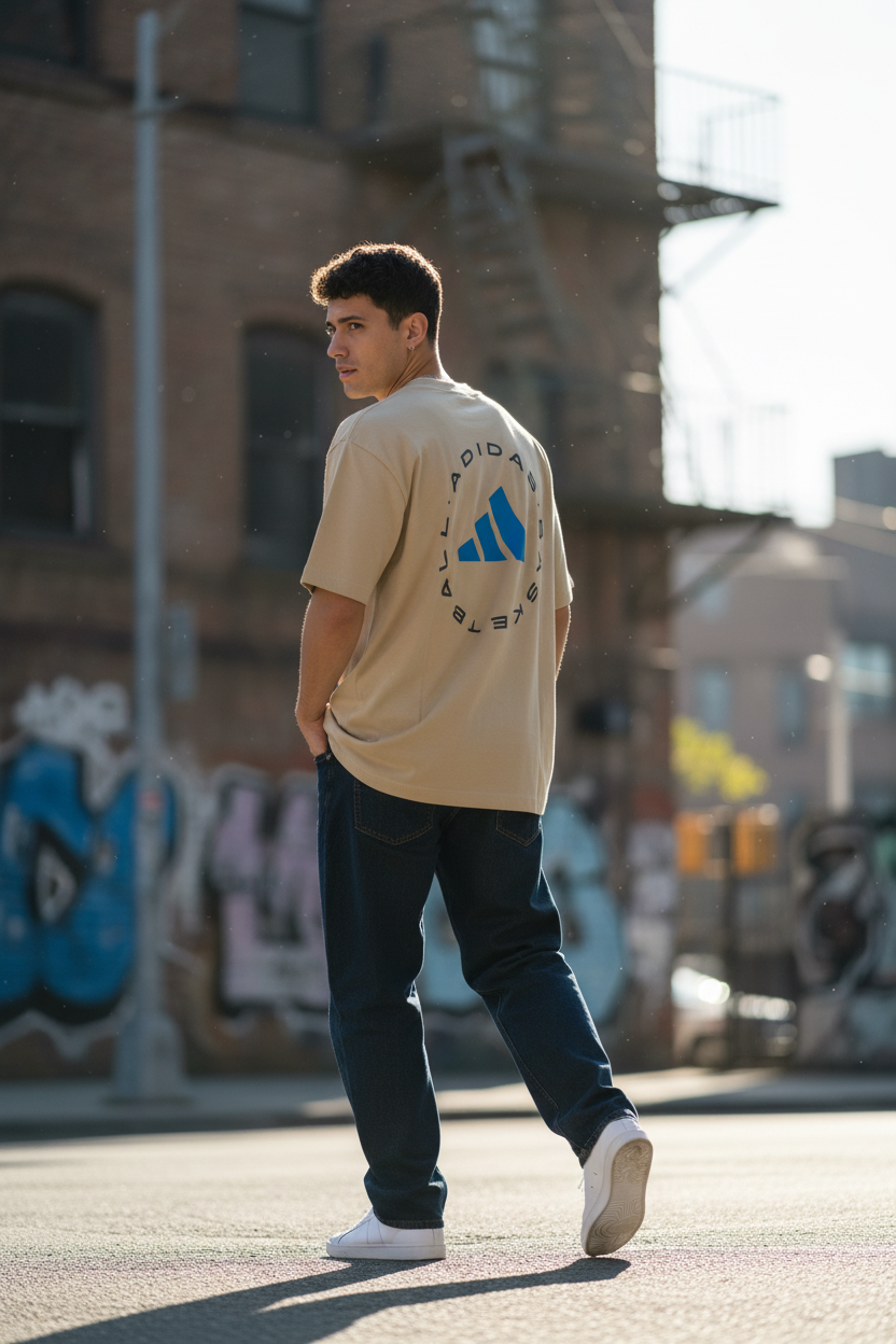 Remera Oversized ADI Basketball Court