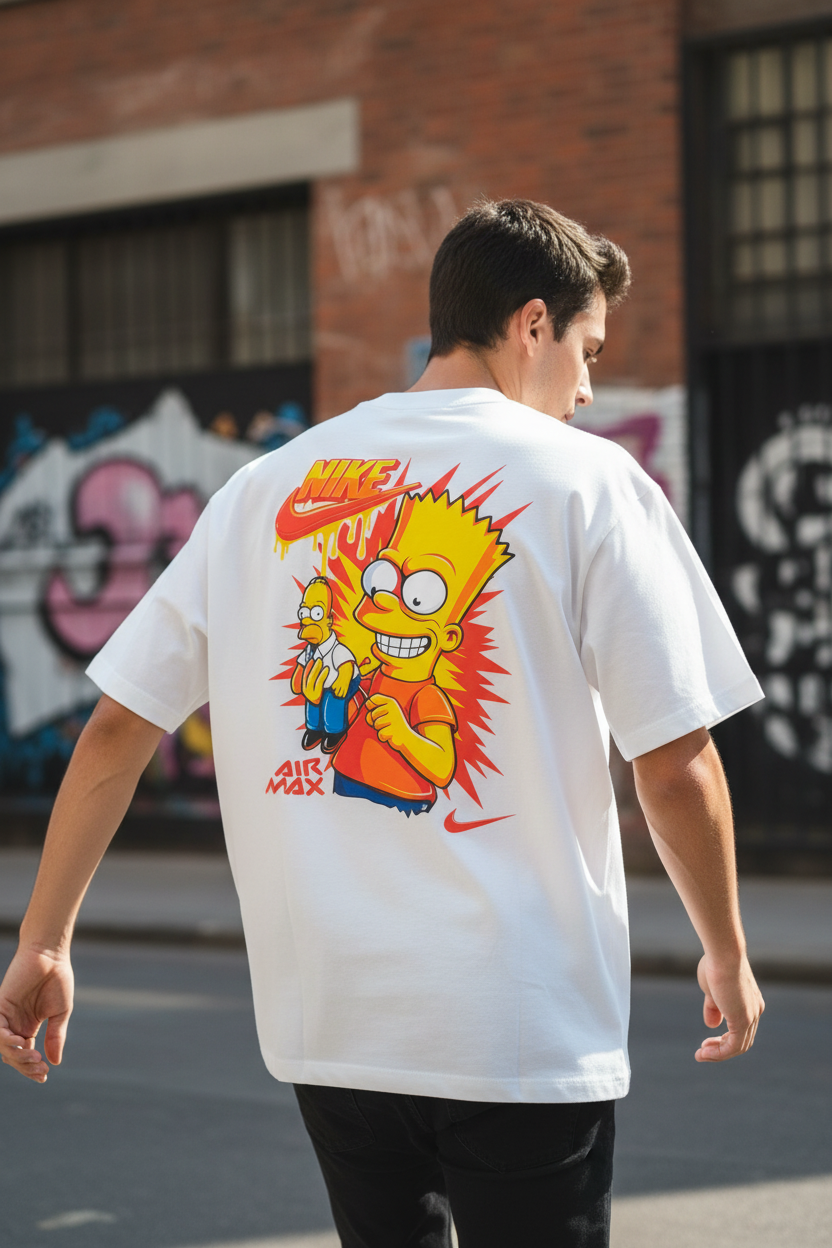 Remera Oversized NK Bart's Vudu