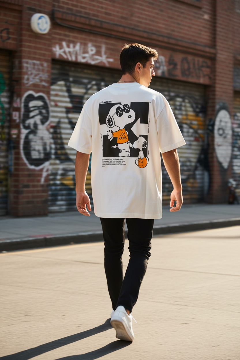 Remera Oversized OW Joe Kaws