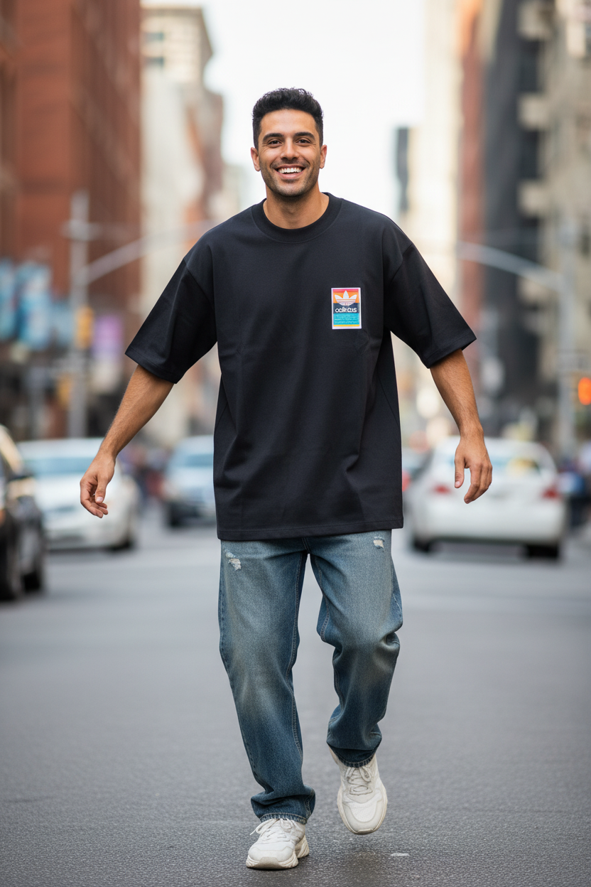 Remera Oversized ADI Raimbow