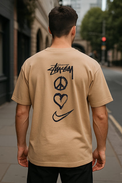 Remera Oversized NK Peace & Love