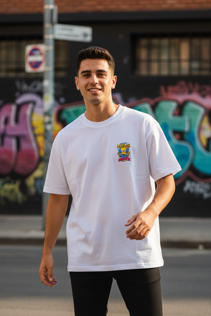 Remera Oversized Kaws Bart Remix