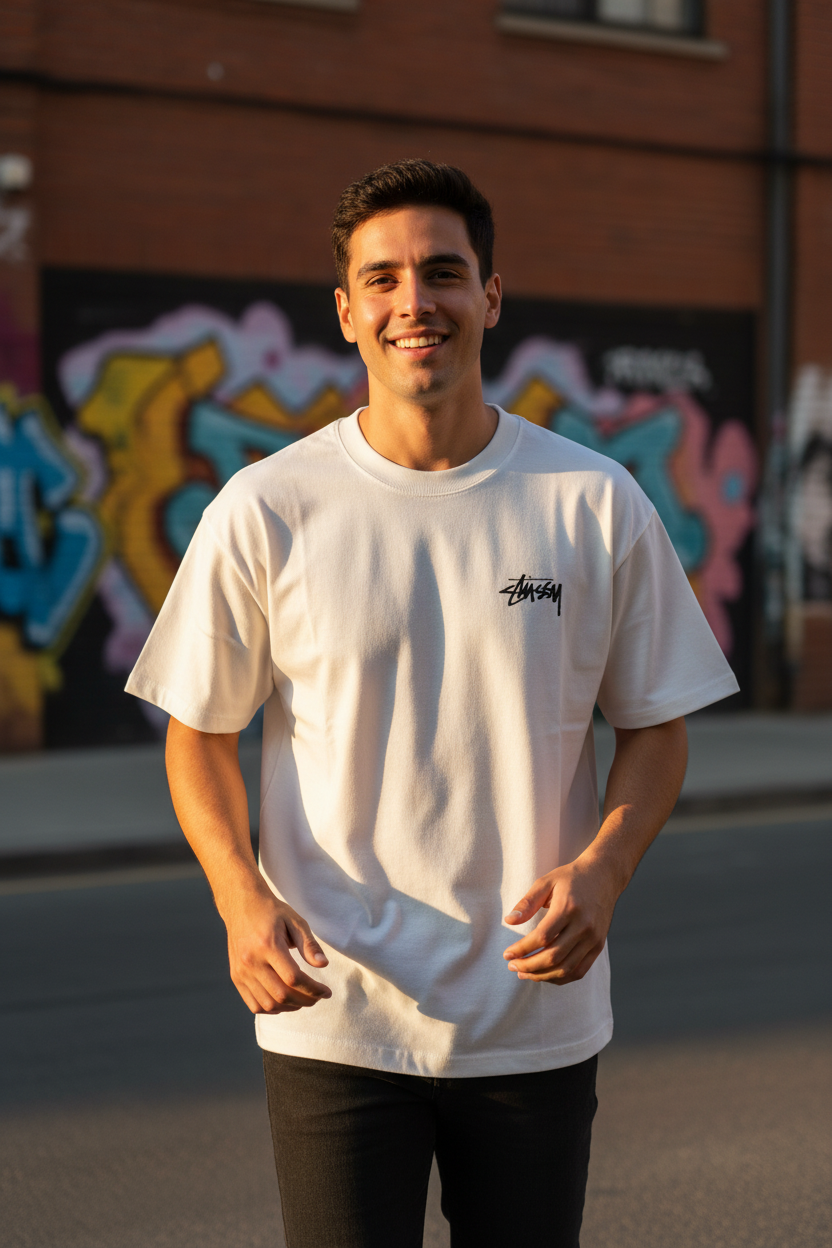 Remera Oversized STSSY BlackJack