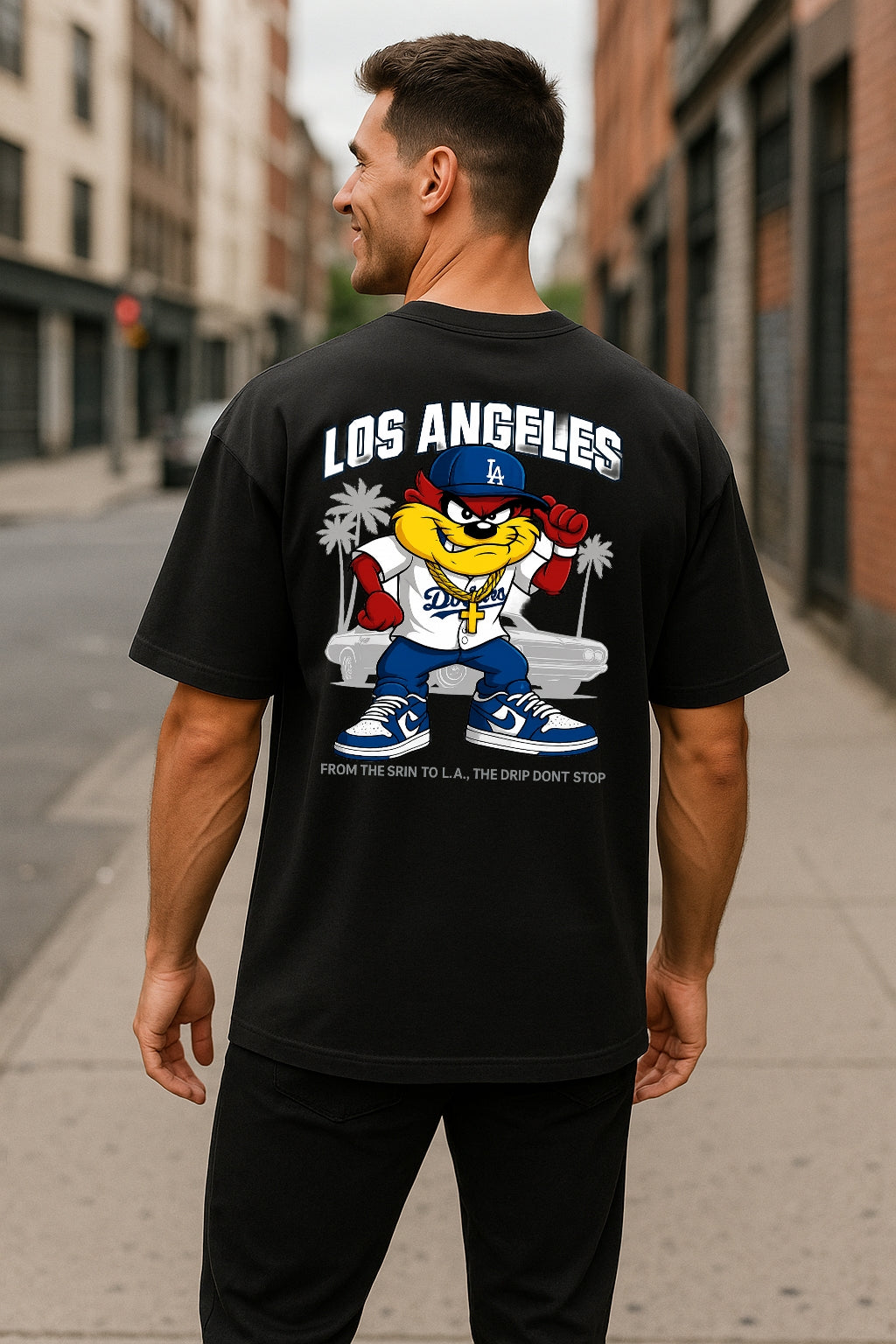Remera Oversized LA Dodgers Taz