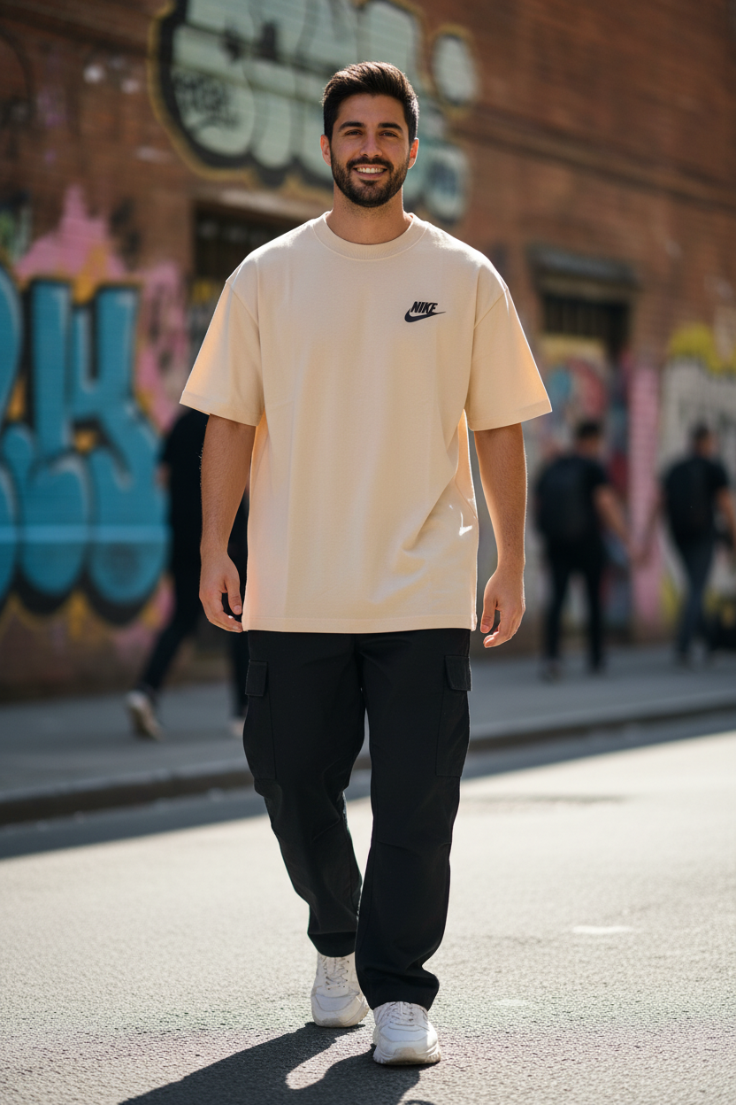 Remera Oversized NK Gangster Bart