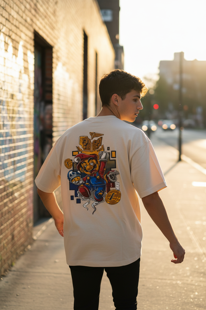 Remera Oversized NK Zombie Mario