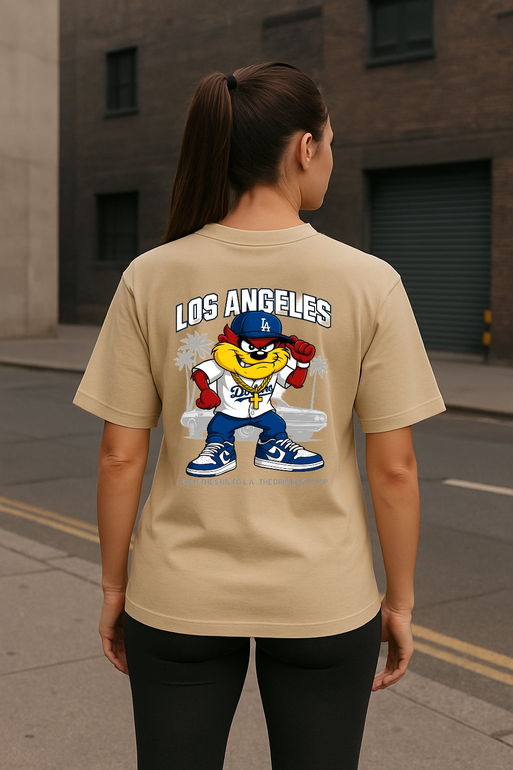 Remera Oversized LA Dodgers Taz