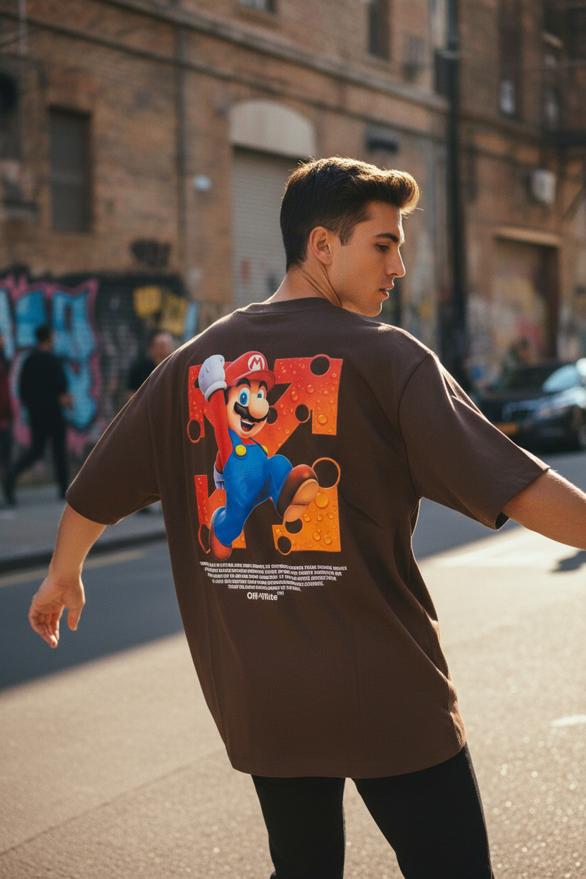 Remera Oversized OW Super Mario