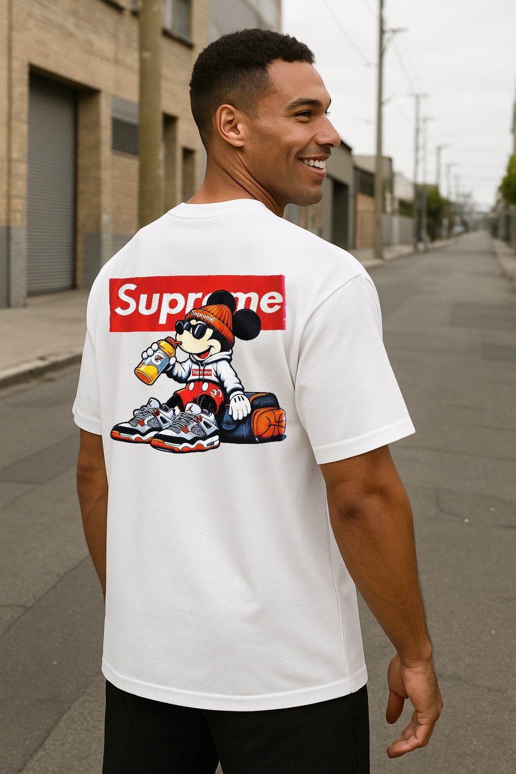Remera Oversized SUPRM Icon Clash