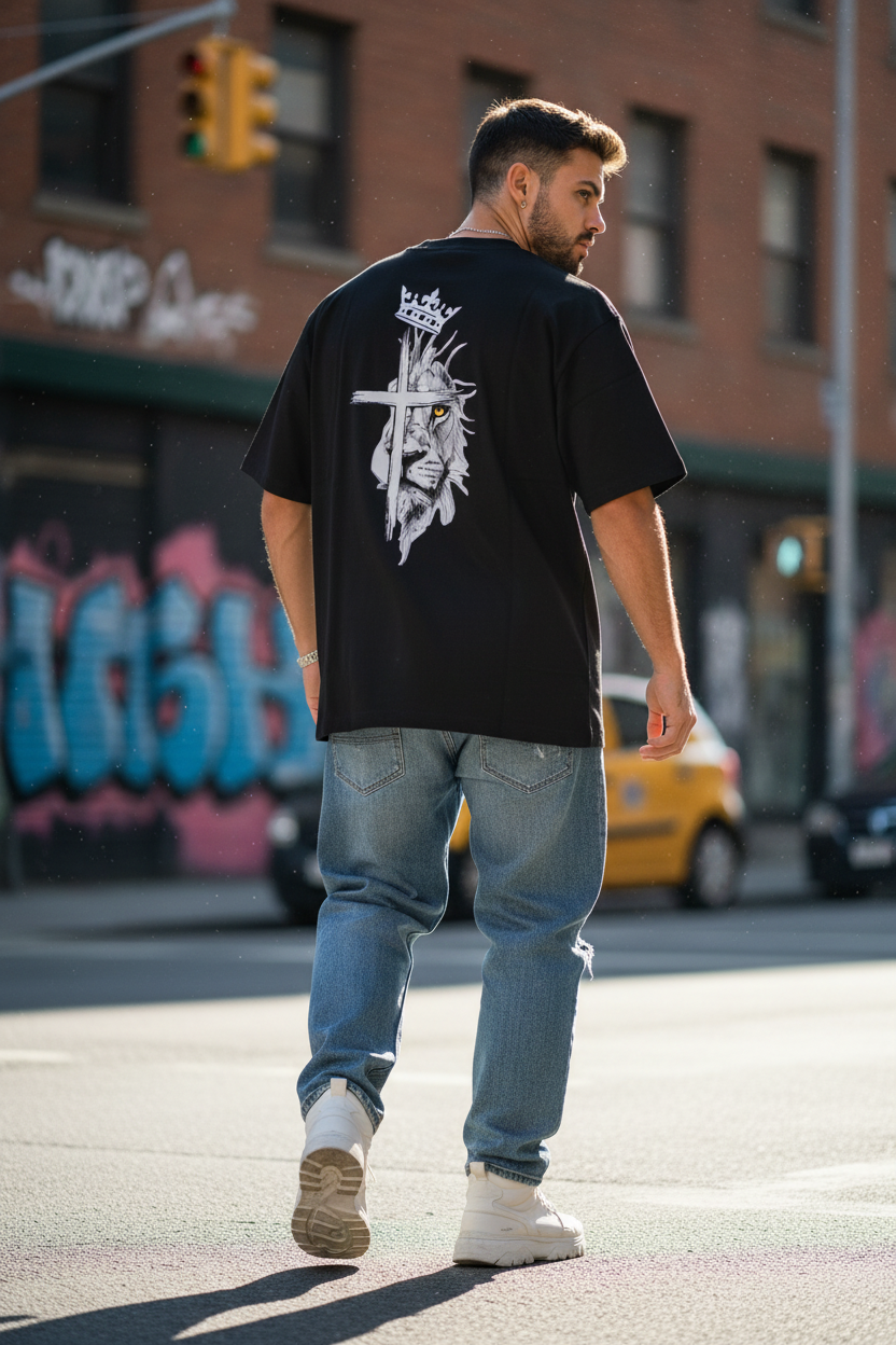 Remera Oversized Lion King