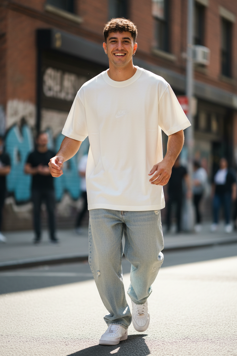 Remera Oversized Bordada NK Outlaw