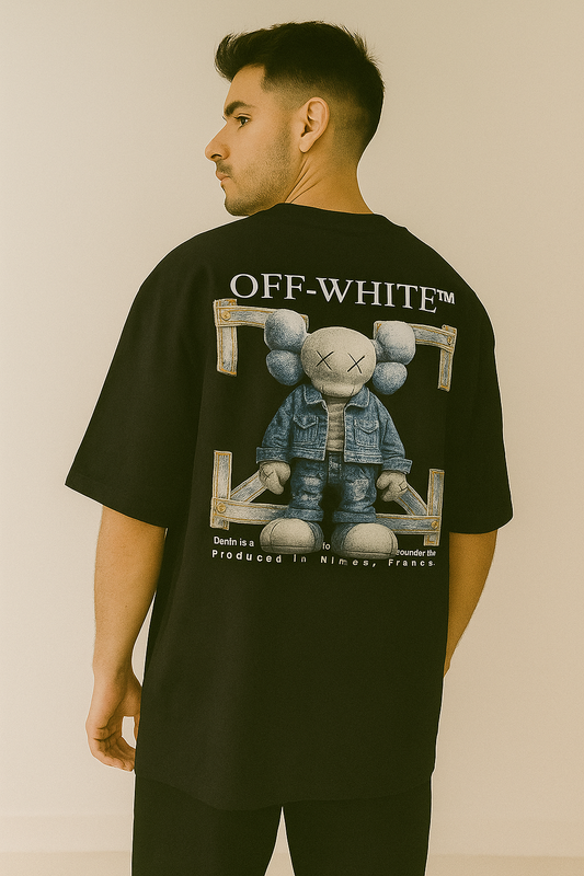 Remera Oversized OFWHT Jean's Bear