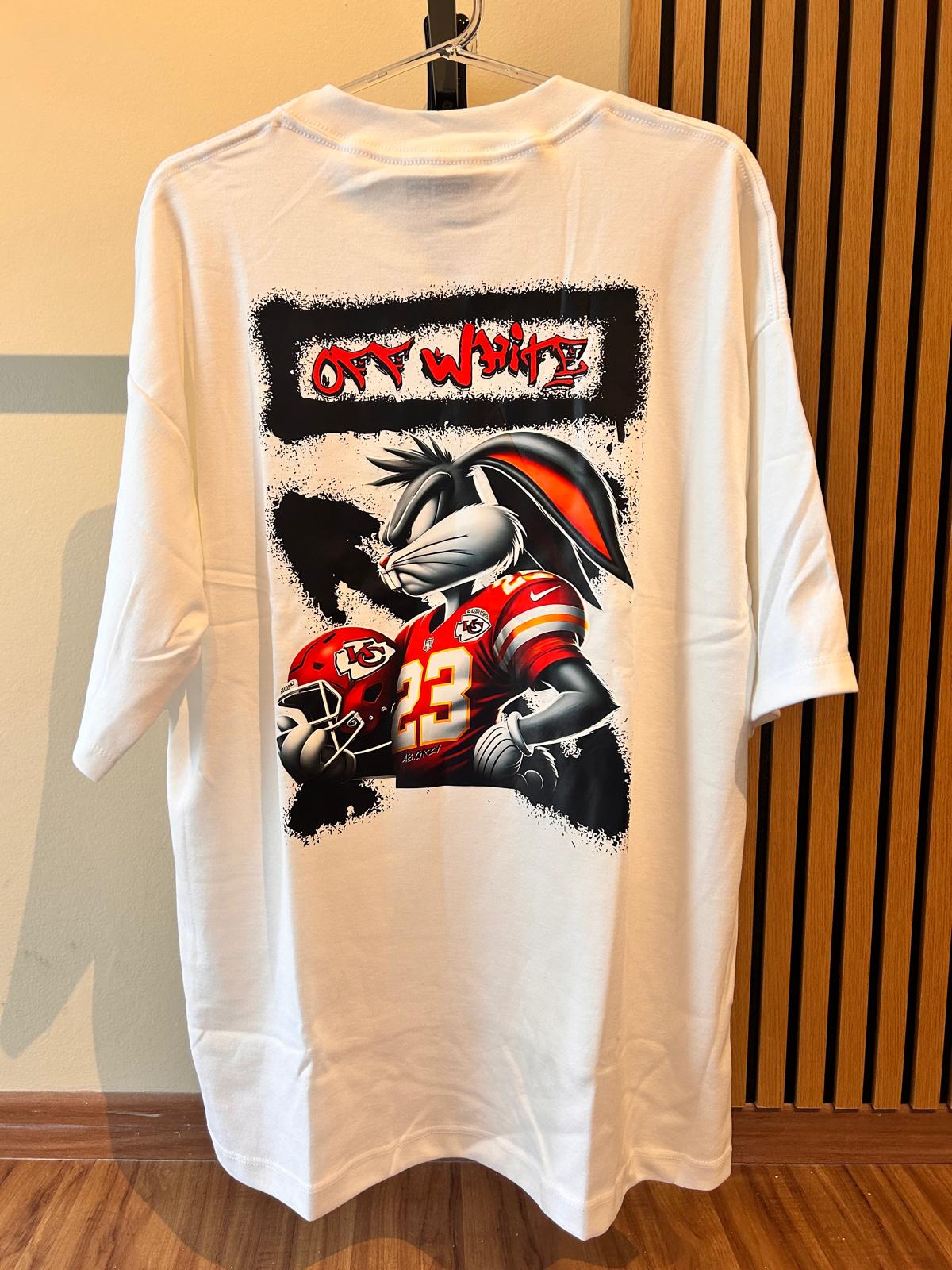 Remera Oversized OWht Rugbier Bugs