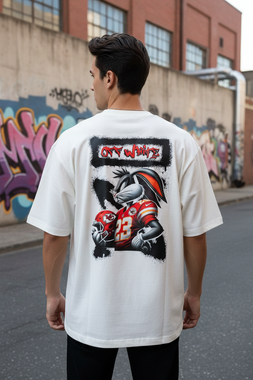 Remera Oversized OWht Rugbier Bugs