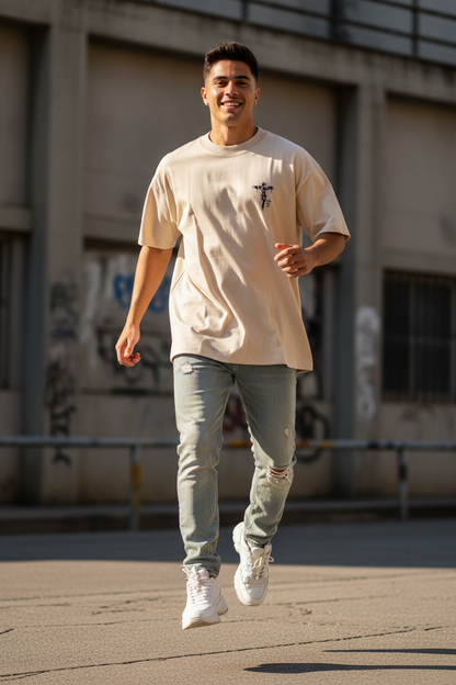 Remera Oversized Faith Over Fear