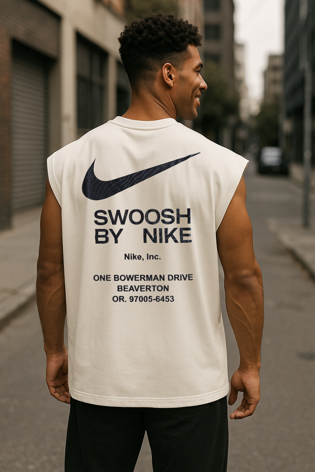 Musculosa Oversized NK Swosh