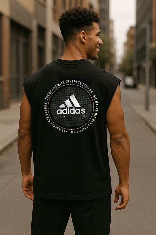 Musculosa Oversized ADI Streieifen Loop