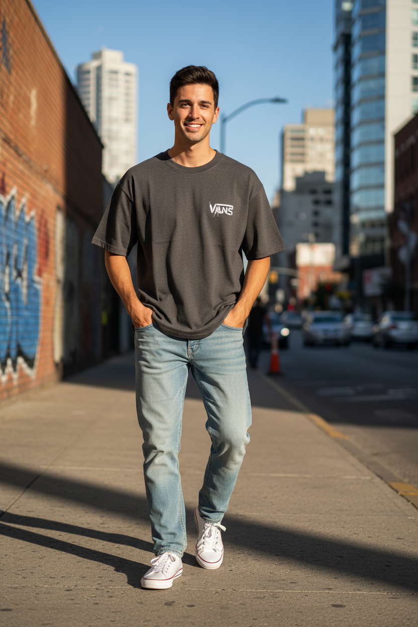 Remera Oversized VNS Skate Board