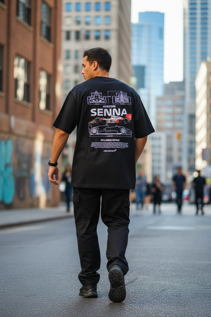 Remera Oversized Ayrton Senna