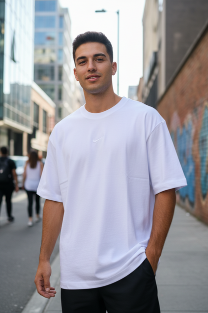 Remera Oversized NK Bordada Classic