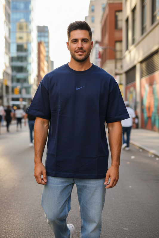 Remera Oversized NK Bordada Classic