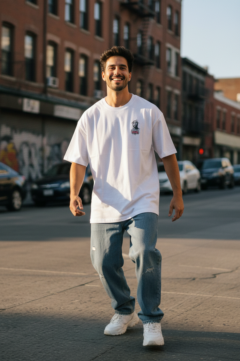 Remera Oversized 2Pac Target