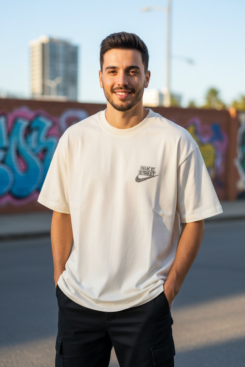 Remera Oversized NK Back Street