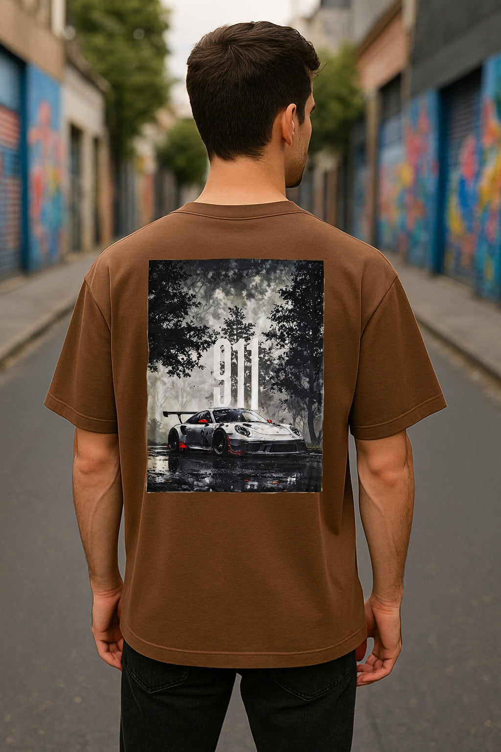 Remera Oversized Porsche 911