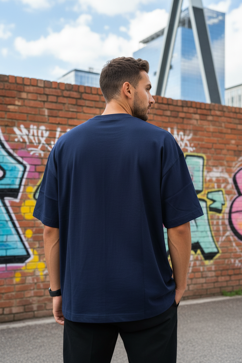 Remera Oversized NK Bordada Classic