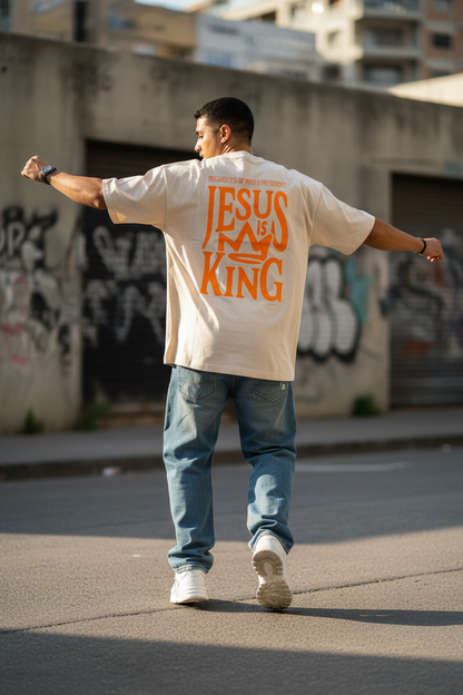 Remera Oversized Jesus Is King