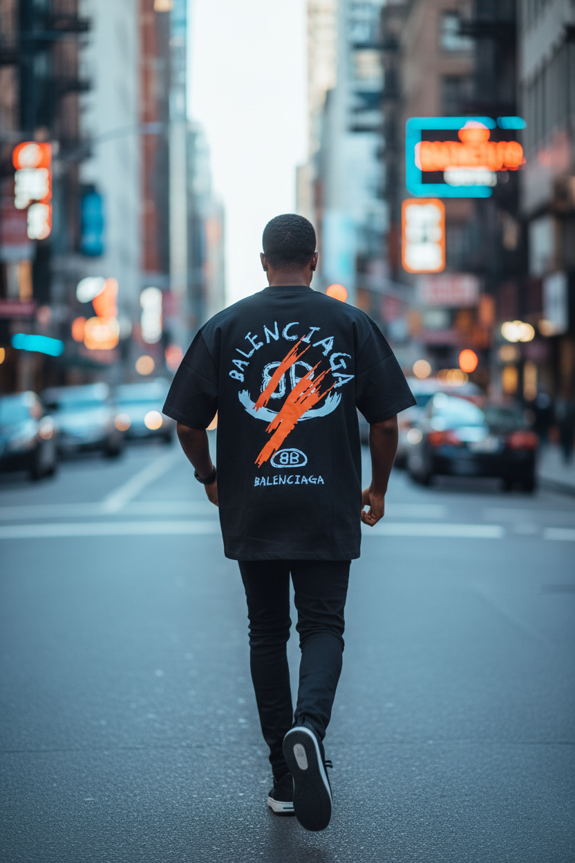 Remera Oversized BLCGA Orange Mark
