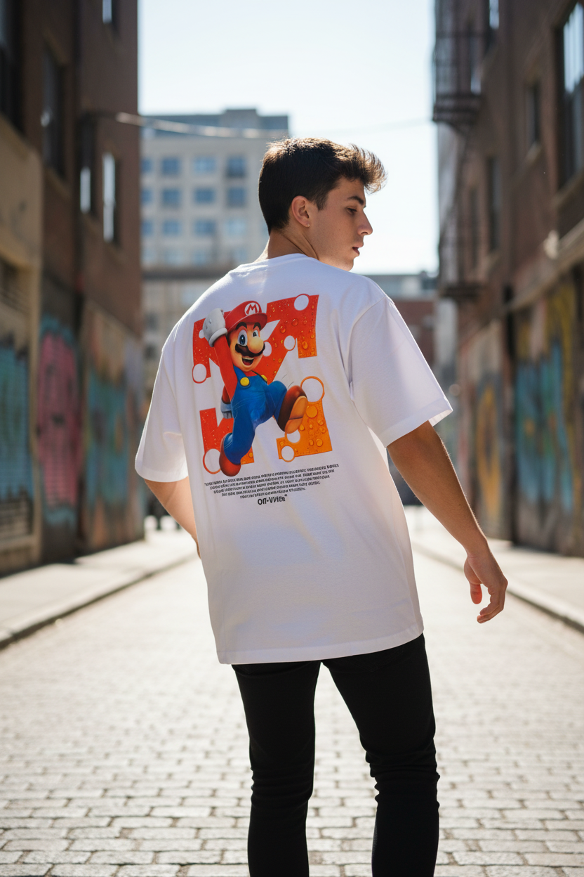 Remera Oversized OW Super Mario